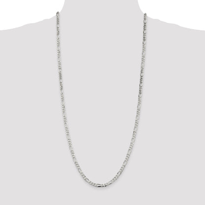 30 Inch Sterling Silver 4.5mm Figaro Chain