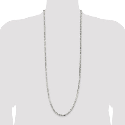 36 Inch Sterling Silver 4.5mm Figaro Chain