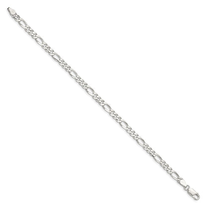 Sterling Silver 4.5mm Figaro Chain Anklet