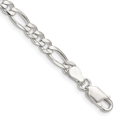 9 Inch Sterling Silver 4.5mm Figaro Chain