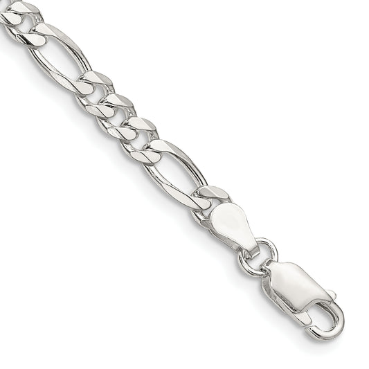 9 Inch Sterling Silver 4.5mm Figaro Chain