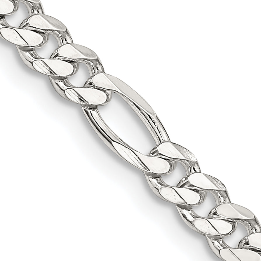 30 Inch Sterling Silver 4.5mm Figaro Chain