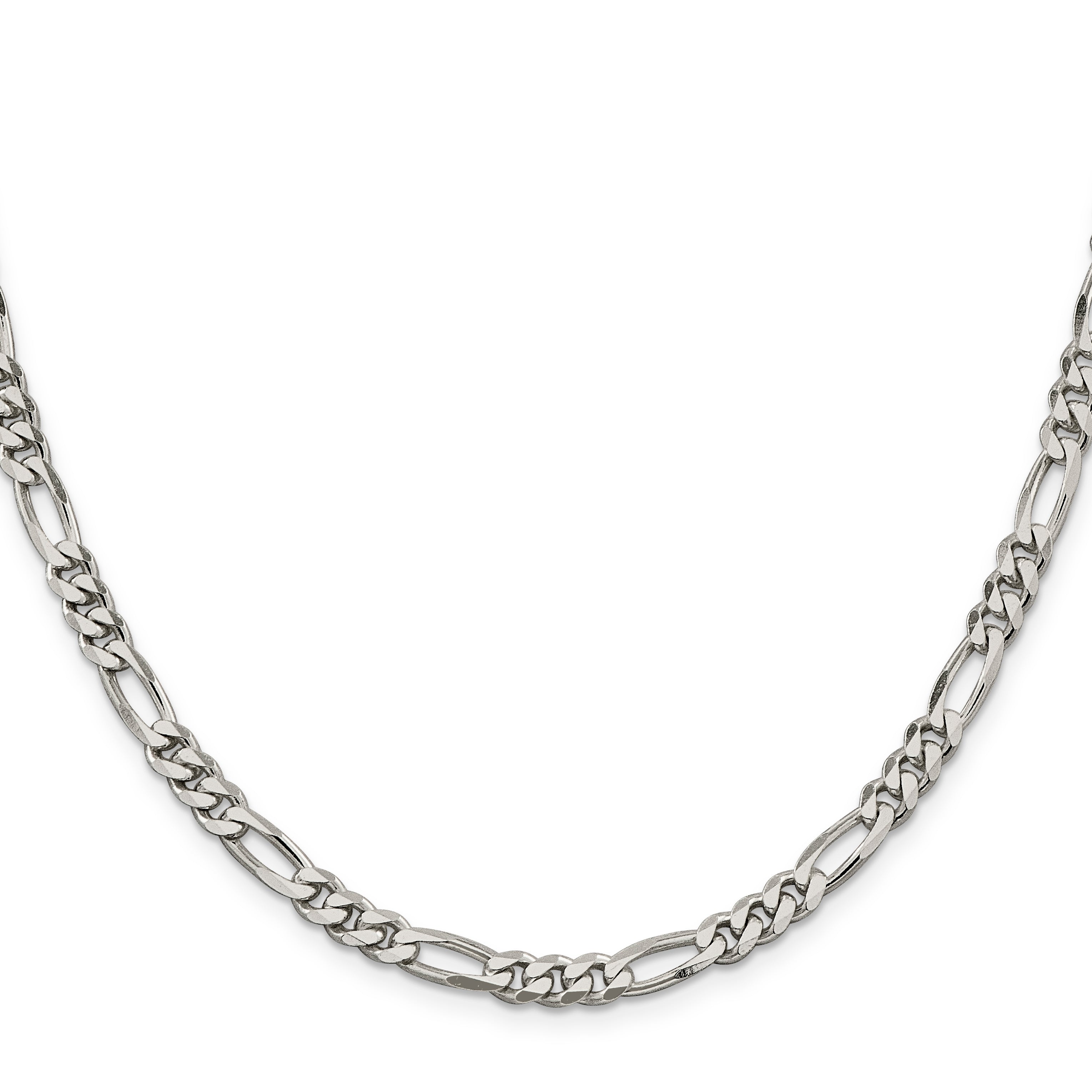 22 Inch Sterling Silver 5.5mm Figaro Chain
