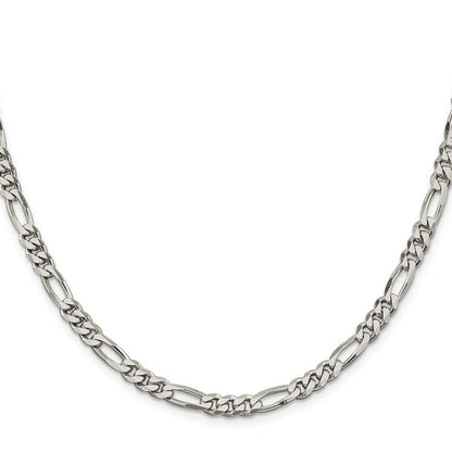 Sterling Silver 5.5mm Figaro Chain Necklace