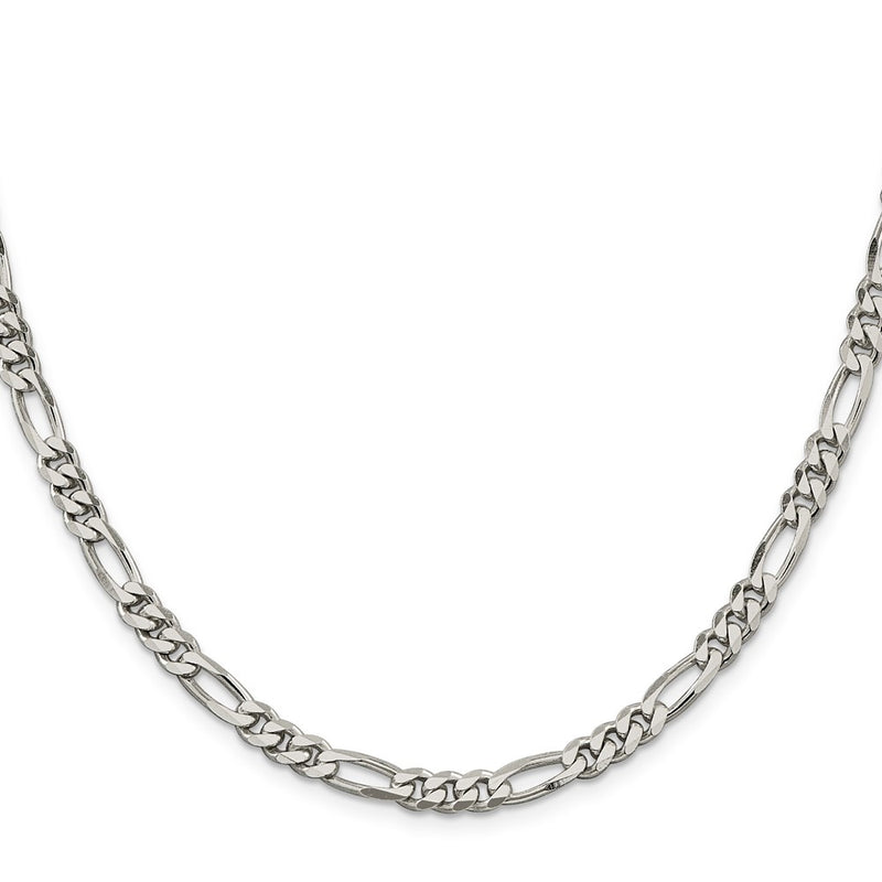 Sterling Silver 5.5mm Figaro Chain Necklace