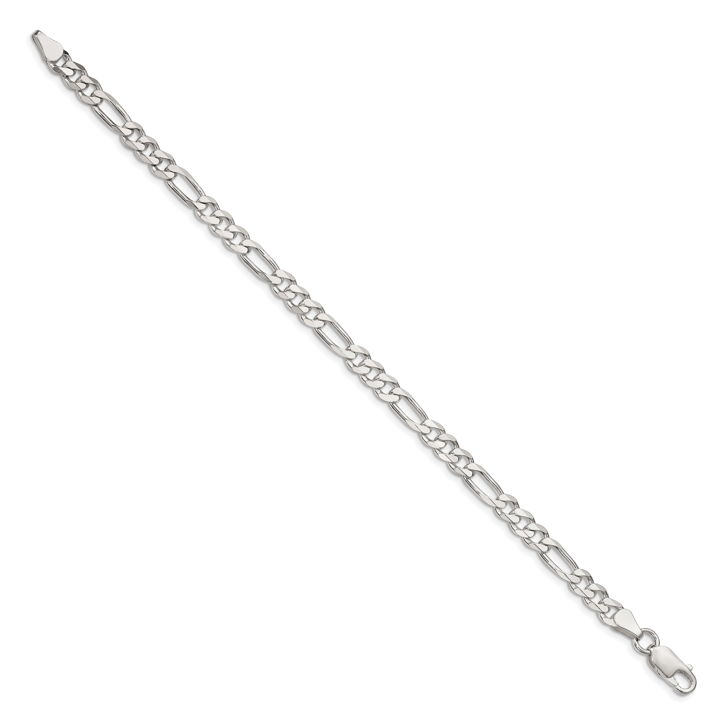 8 Inch Sterling Silver 5.5mm Figaro Chain