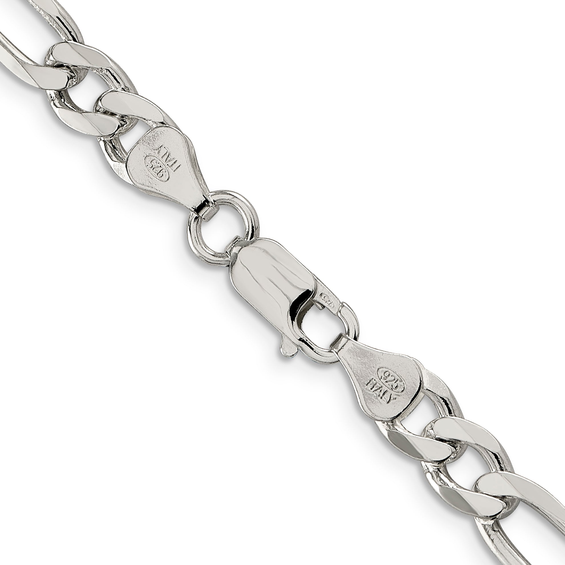 30 Inch Sterling Silver 6.75mm Figaro Chain