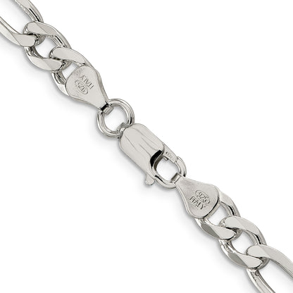 30 Inch Sterling Silver 6.75mm Figaro Chain