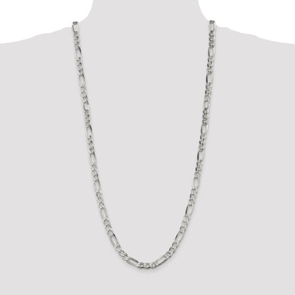 30 Inch Sterling Silver 6.75mm Figaro Chain