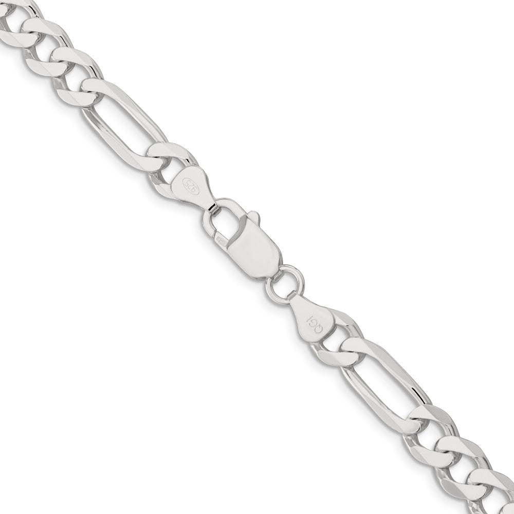 30 Inch Sterling Silver 7.5mm Figaro Chain Necklace