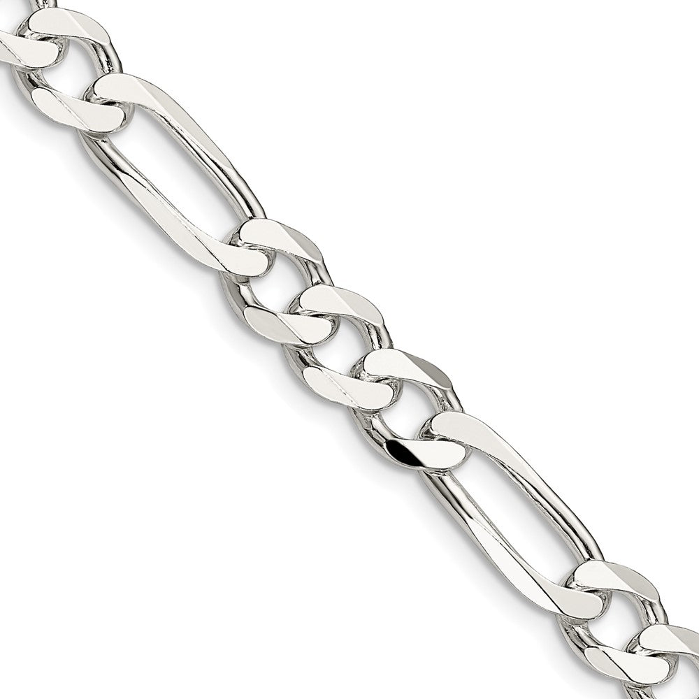 30 Inch Sterling Silver 7.5mm Figaro Chain Necklace