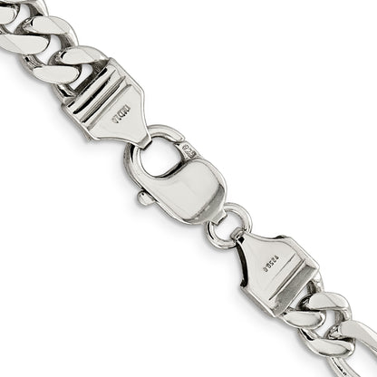 18 Inch Sterling Silver 8mm Figaro Chain