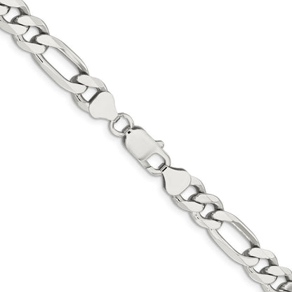 36 Inch Sterling Silver 8mm Figaro Chain Necklace
