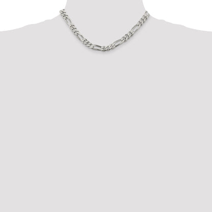 16 Inch Sterling Silver 8mm Figaro Chain