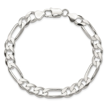 9 Inch Sterling Silver 8mm Figaro Chain