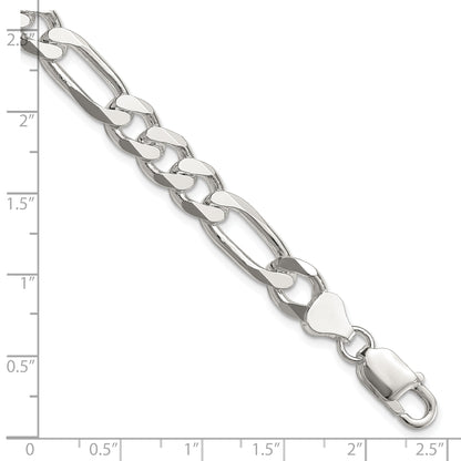 9 Inch Sterling Silver 8mm Figaro Chain