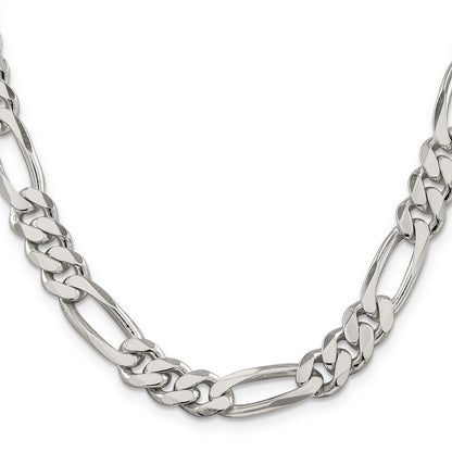 22 Inch Sterling Silver 9mm Figaro Chain