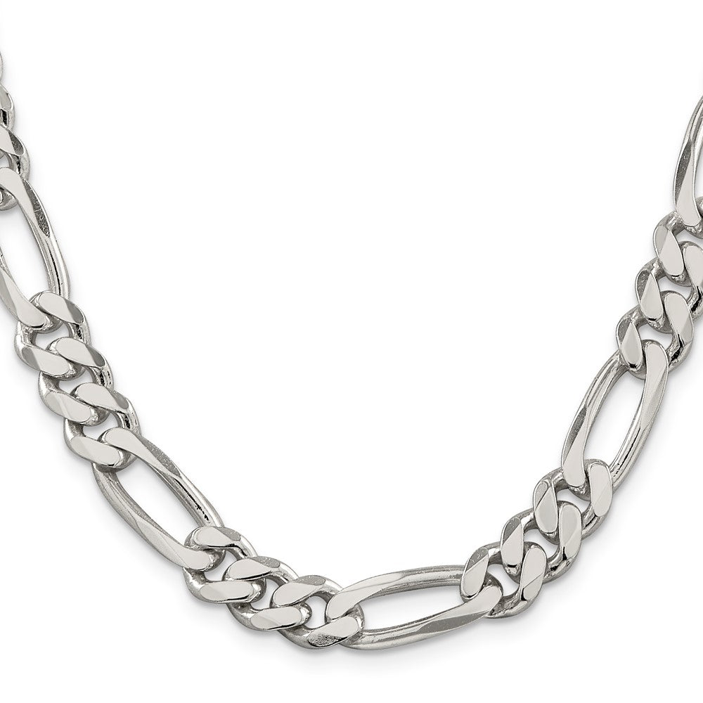 36 Inch Sterling Silver 9mm Figaro Chain Necklace