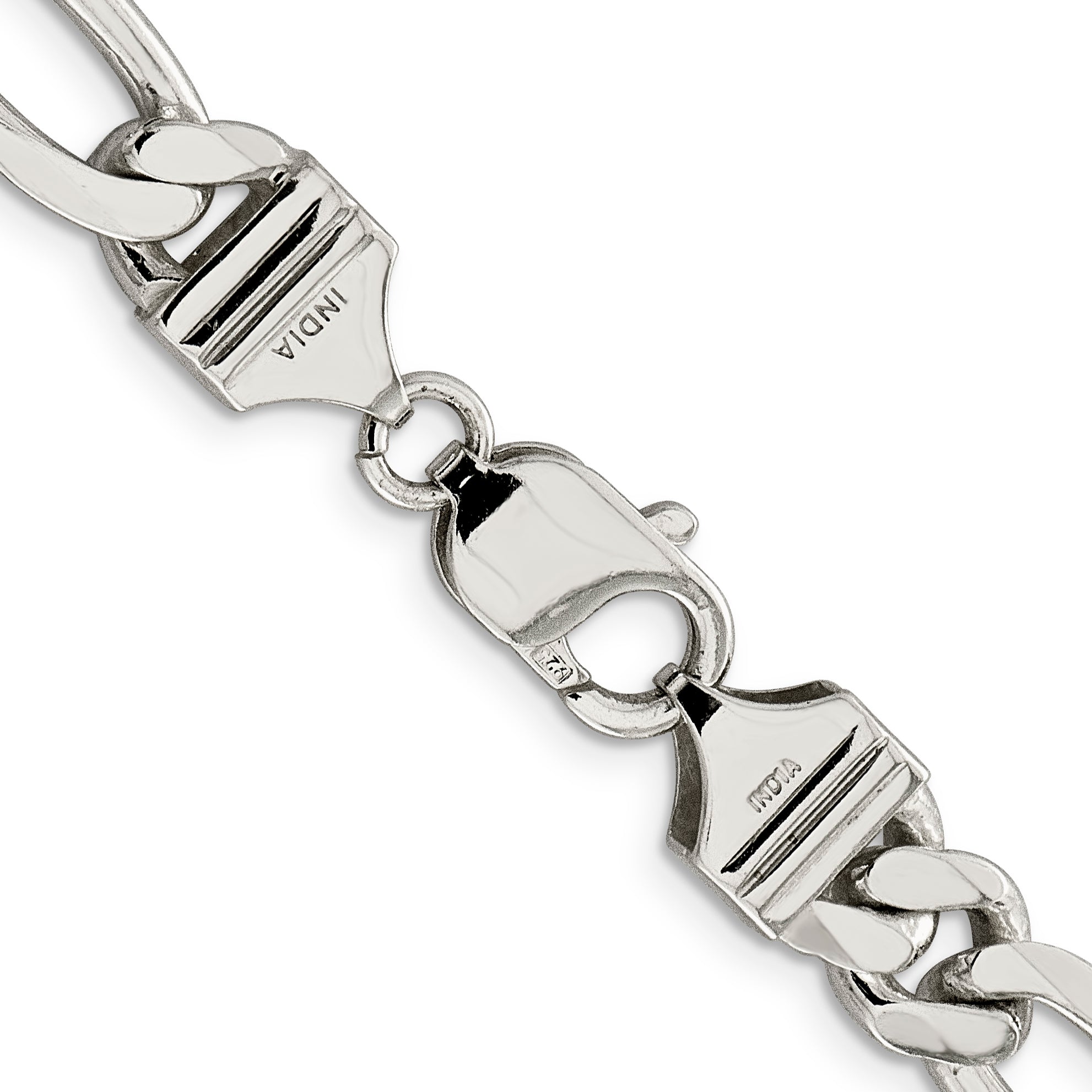 36 Inch Sterling Silver 9mm Figaro Chain