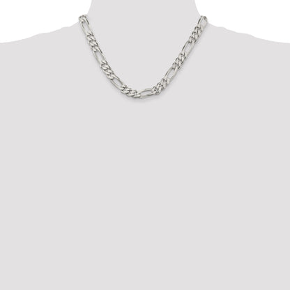 18 Inch Sterling Silver 9mm Figaro Chain