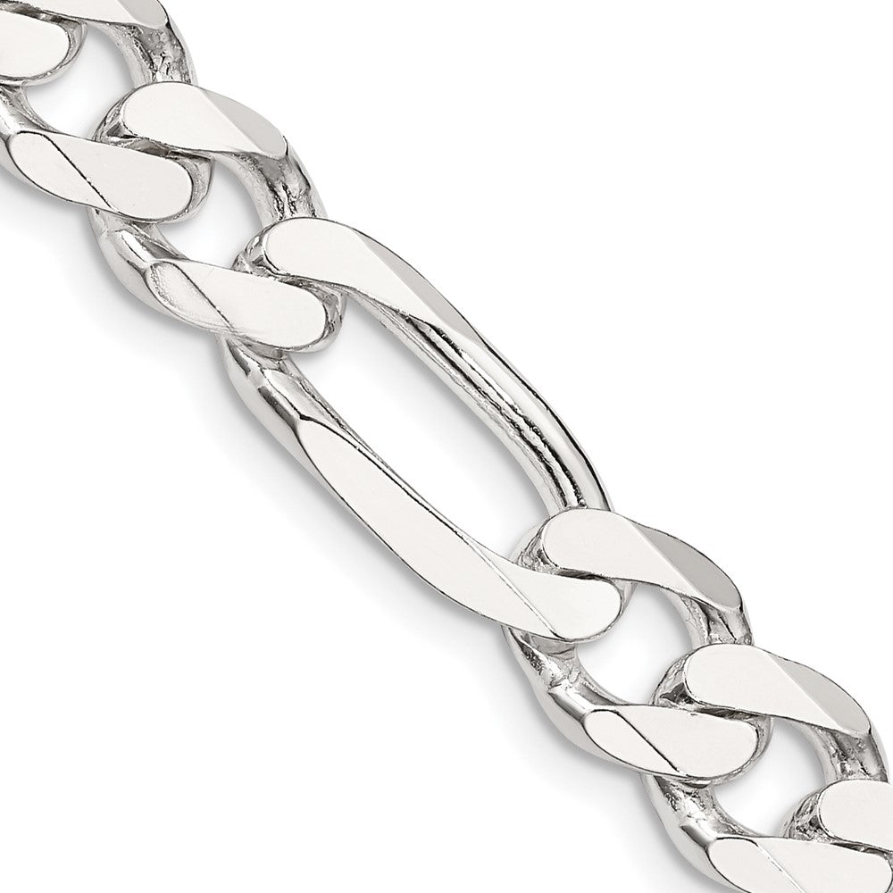 36 Inch Sterling Silver 9mm Figaro Chain Necklace
