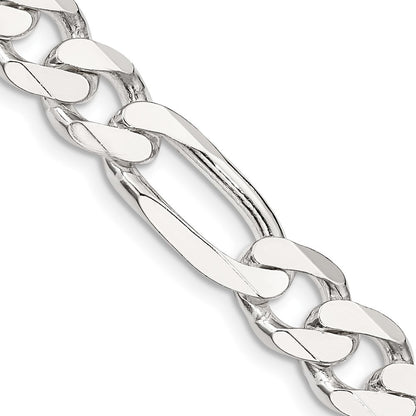 36 Inch Sterling Silver 9mm Figaro Chain Necklace