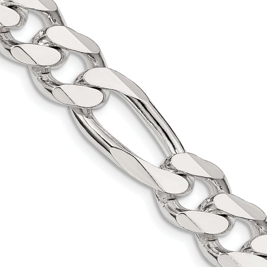 20 Inch Sterling Silver 10.75mm Figaro Chain