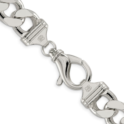 24 Inch Sterling Silver 15mm Figaro Chain