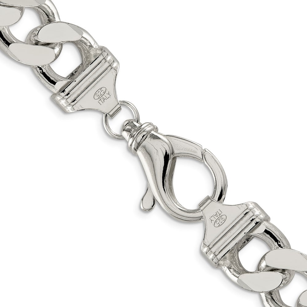 Sterling Silver 15mm Figaro Chain Necklace