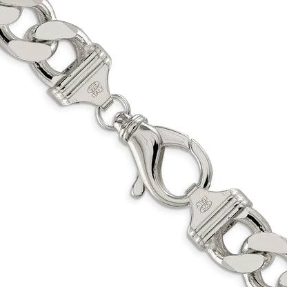 Sterling Silver 15mm Figaro Chain Necklace