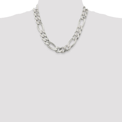 20 Inch Sterling Silver 15mm Figaro Chain