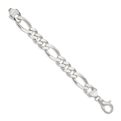 8 Inch Sterling Silver 15mm Figaro Chain