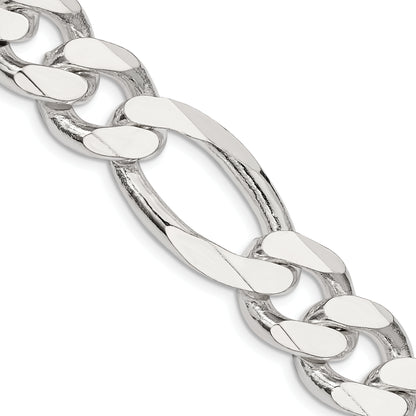 24 Inch Sterling Silver 15mm Figaro Chain