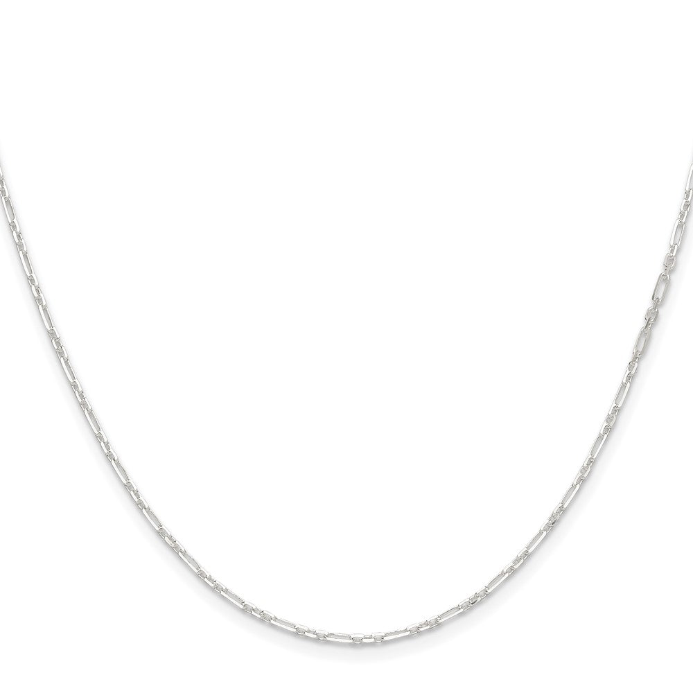 Sterling Silver D/c 1.75mm 3 Short Plus 1 Long Cable Link Chain