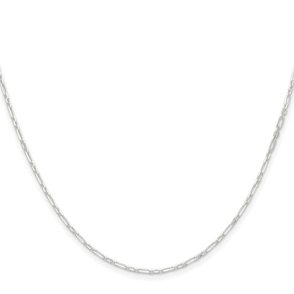 Sterling Silver D/c 1.75mm 3 Short Plus 1 Long Cable Link Chain