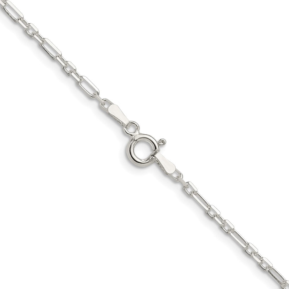 Sterling Silver D/c 2mm 3 Short Plus 1 Long Cable Link Chain