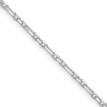 Sterling Silver D/c 2mm 3 Short Plus 1 Long Cable Link Chain