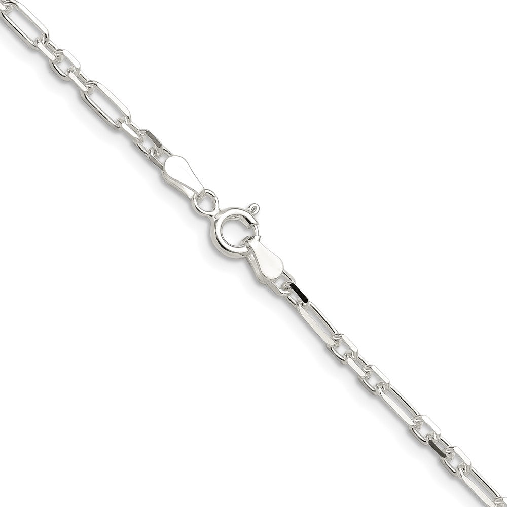 Sterling Silver D/c 3mm 3 Short Plus 1 Long Cable Link Chain