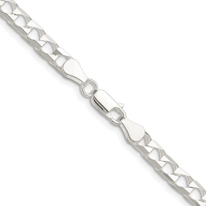 Sterling Silver 5mm D/c Square Curb Chain