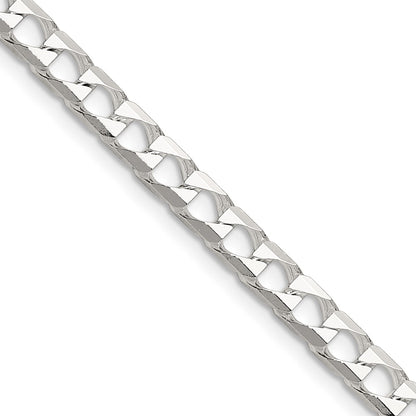Sterling Silver 5mm D/c Square Curb Chain