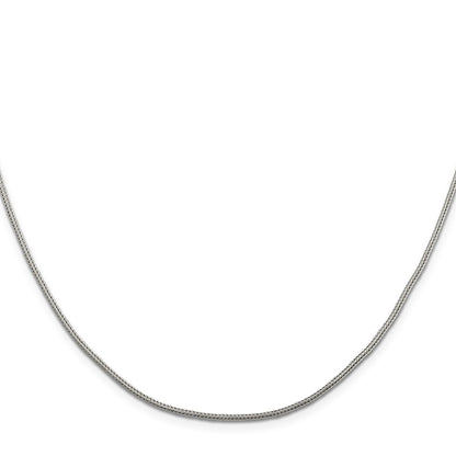 30 Inch Sterling Silver 1.25mm Diamond-Cut Round Franco Chain Necklace