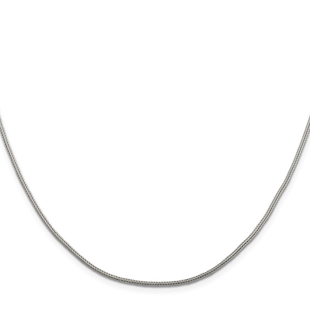 26 Inch Sterling Silver 1.25mm Diamond-Cut Round Franco Chain Necklace