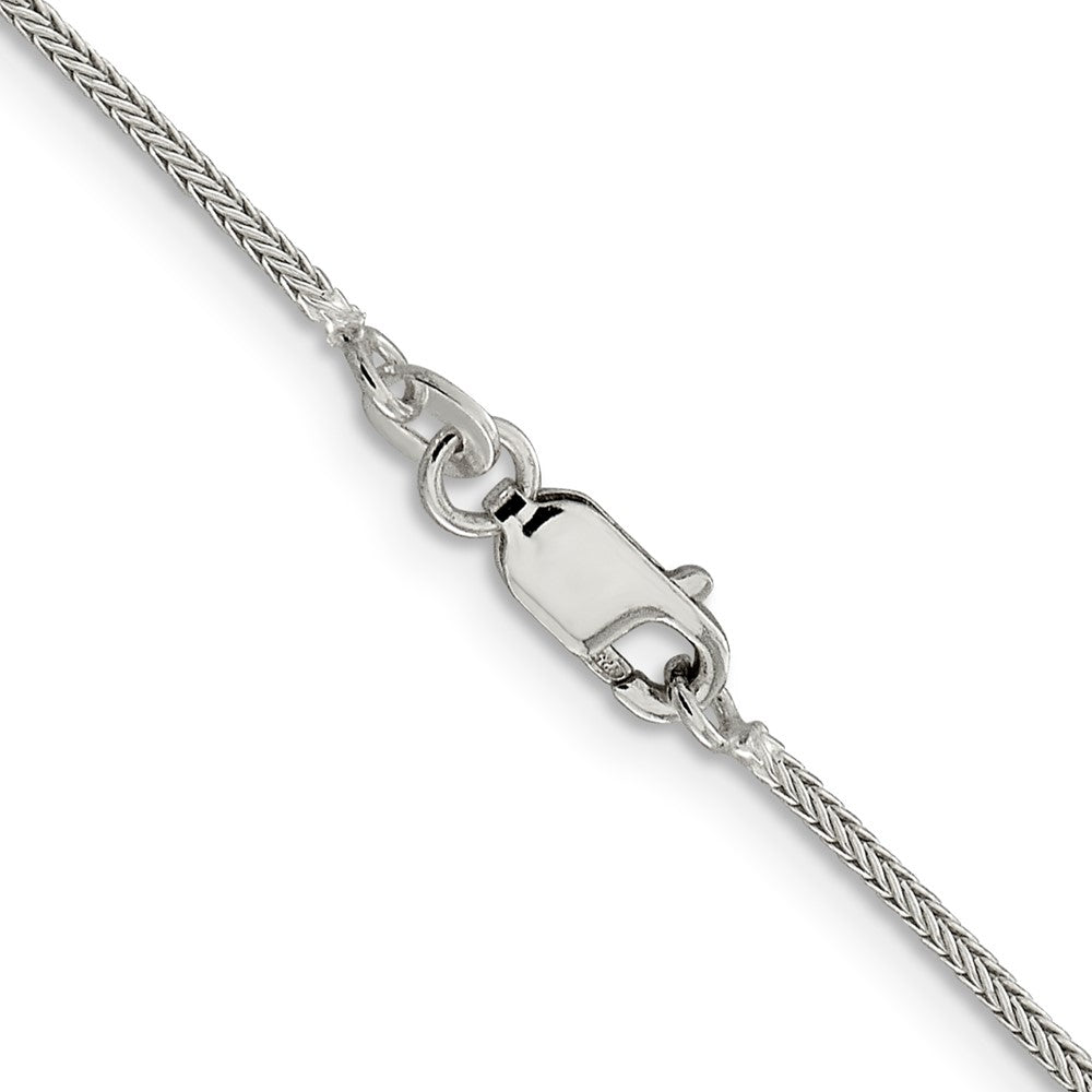 26 Inch Sterling Silver 1.25mm Diamond-Cut Round Franco Chain Necklace