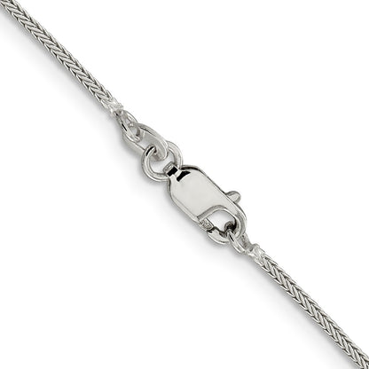 26 Inch Sterling Silver 1.25mm Diamond-Cut Round Franco Chain Necklace