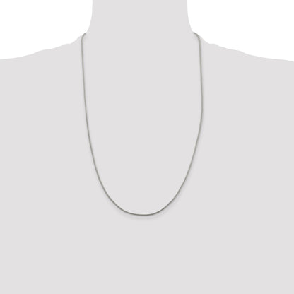 26 Inch Sterling Silver 1.25mm Diamond-Cut Round Franco Chain Necklace