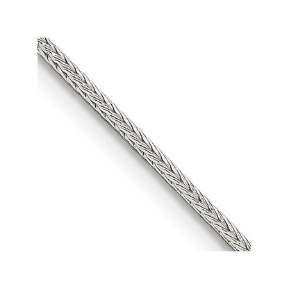 26 Inch Sterling Silver 1.25mm Diamond-Cut Round Franco Chain Necklace
