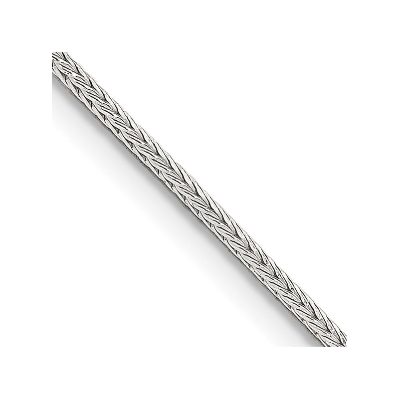 30 Inch Sterling Silver 1.25mm Diamond-Cut Round Franco Chain Necklace
