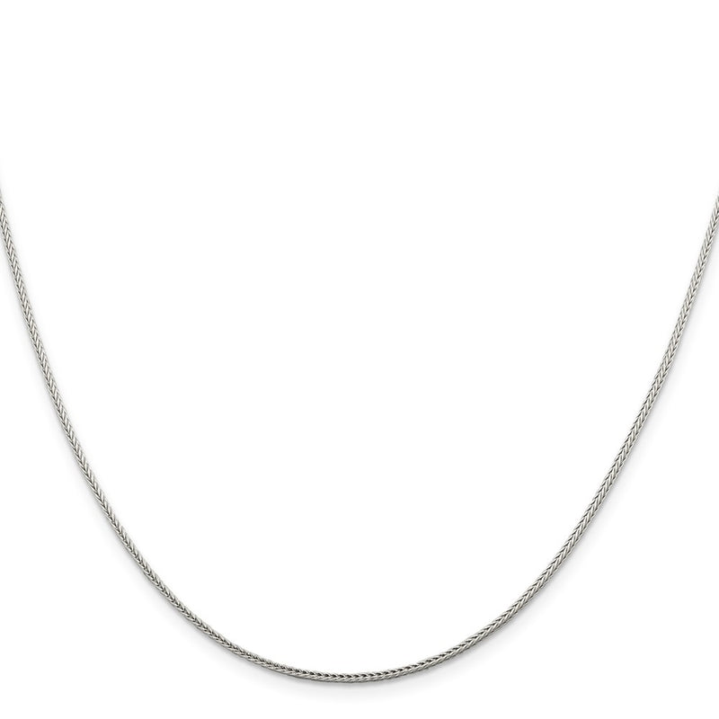 30 Inch Sterling Silver 1.45mm Diamond-Cut Round Franco Chain Necklace