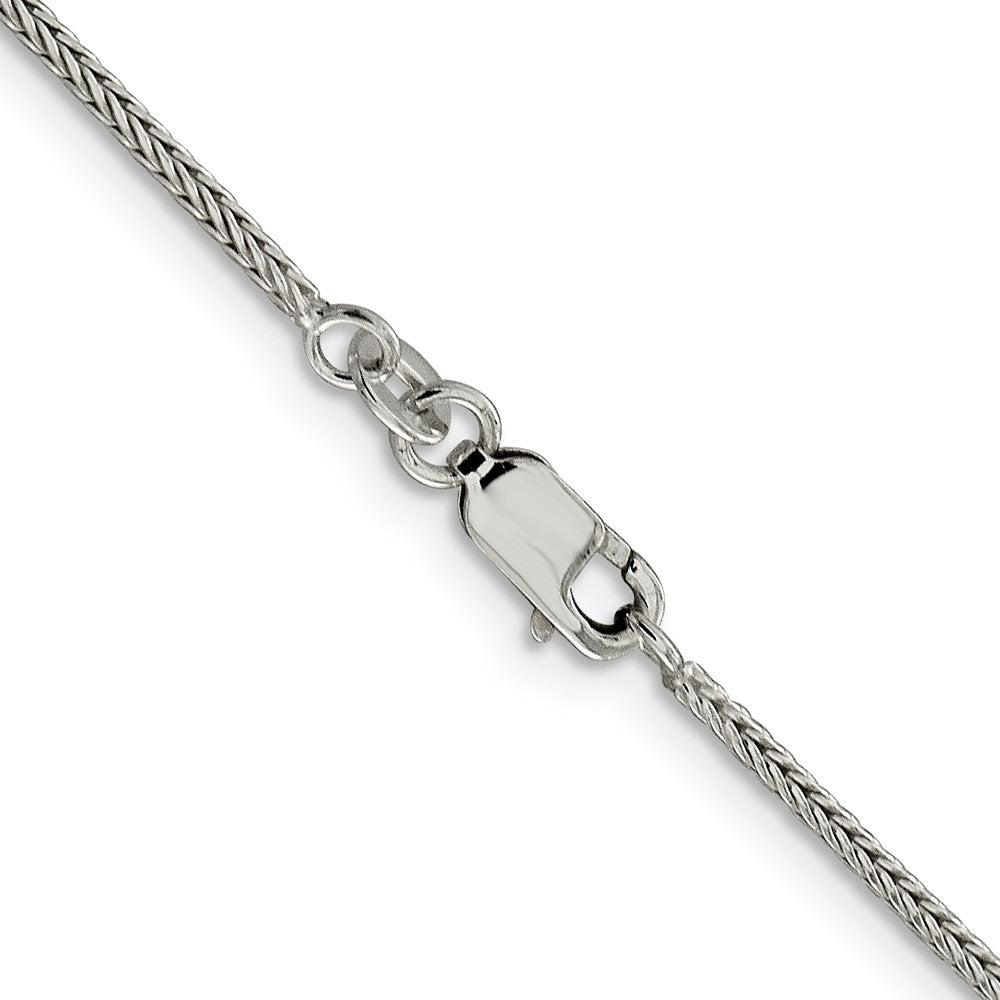 26 Inch Sterling Silver 1.45mm Diamond-Cut Round Franco Chain Necklace