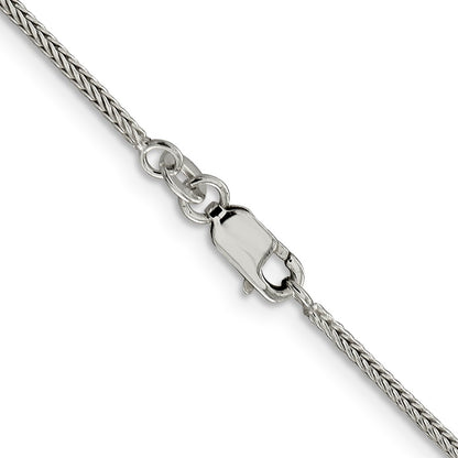 30 Inch Sterling Silver 1.45mm Diamond-Cut Round Franco Chain Necklace